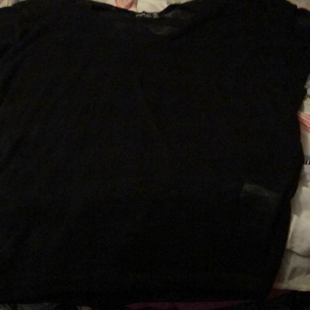Black sheer sweater